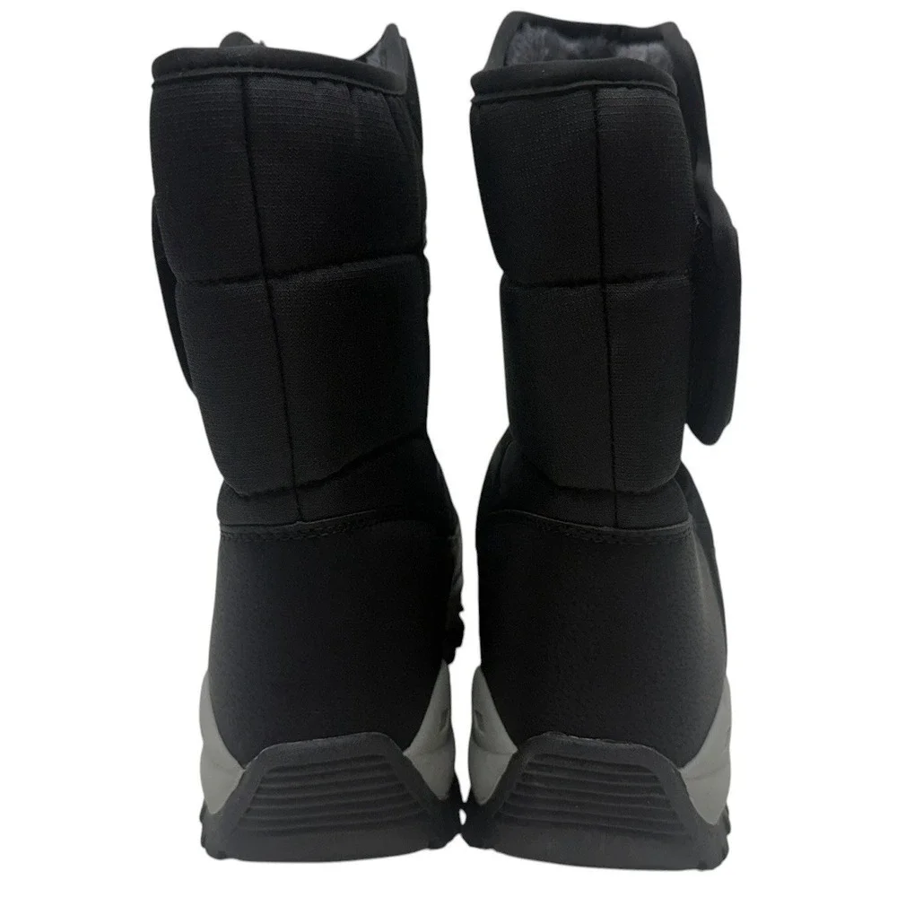 Men's Winter Snow Boots Size EU 43 Black Insulated Mid-Calf Waterproof Style